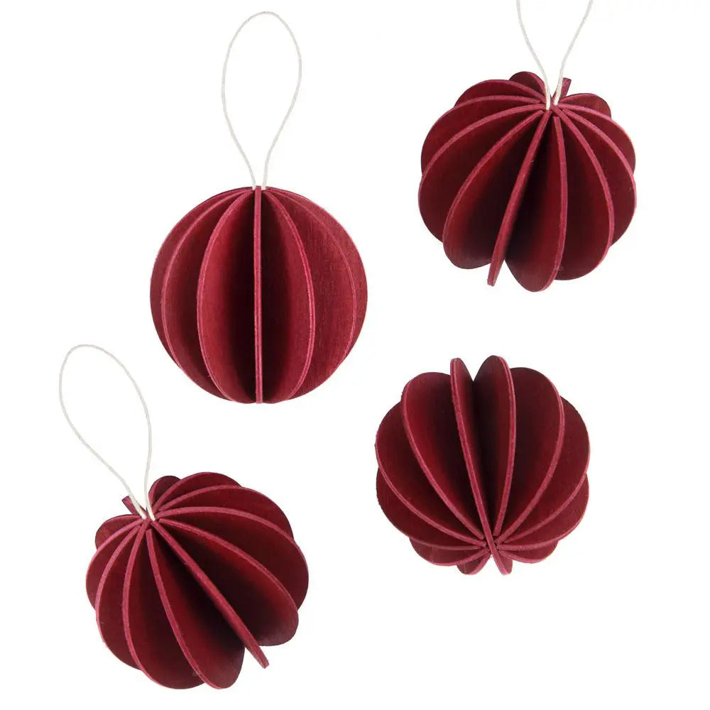 Lovi Christmas Baubles 6cm Pack of 4