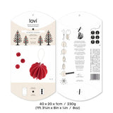 Lovi The Original Lovi Baubles Dark Green (8cm) Pack of 3 - 3D Wooden Figure
