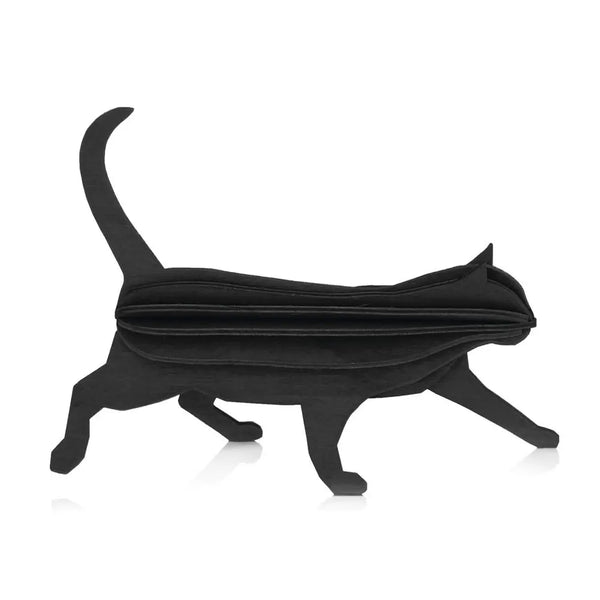 Lovi Cat 12cm Black - 3D Wooden Figure