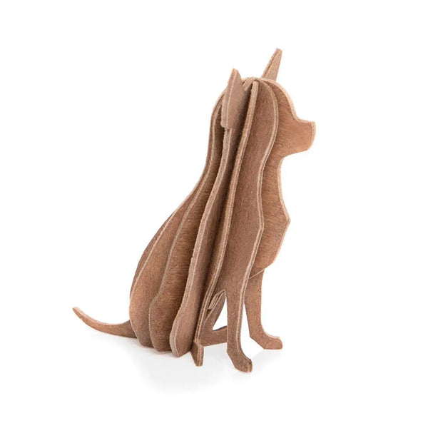 Lovi Chihuahua 6 cm Brown - 3D Wooden Figure