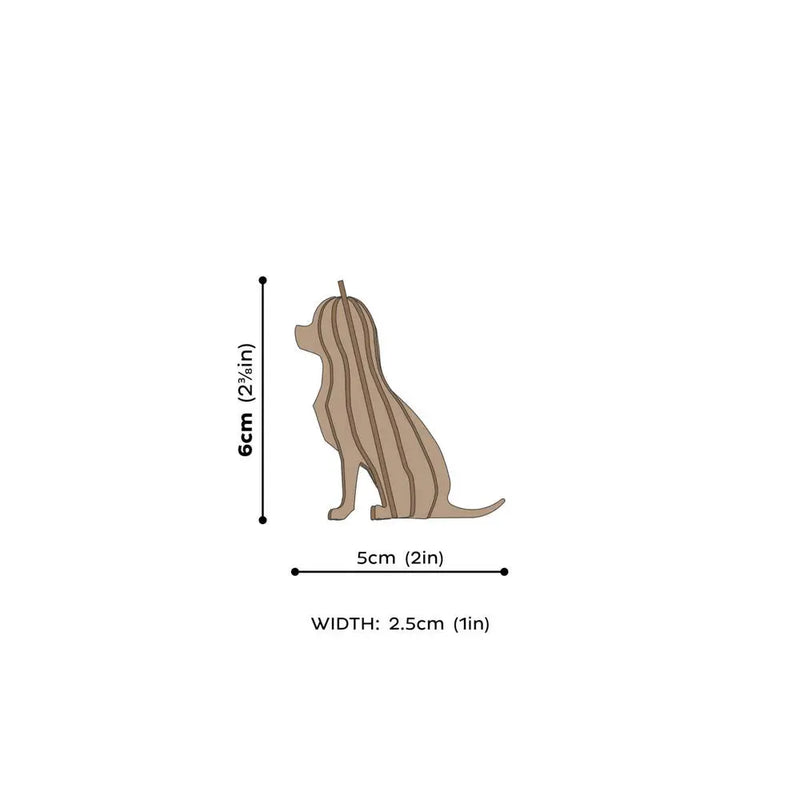 Lovi Chihuahua 6 cm Brown - 3D Wooden Figure