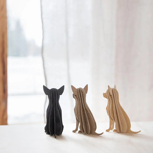 Lovi Chihuahua 6 cm Brown - 3D Wooden Figure