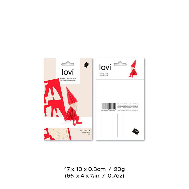 Lovi Elf 8cm- 3D Wooden Figure