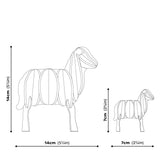 Lovi Lamb Natural Mix (7cm) - 3D Wooden Figure
