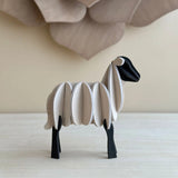 Lovi Lamb Natural Mix (7cm) - 3D Wooden Figure