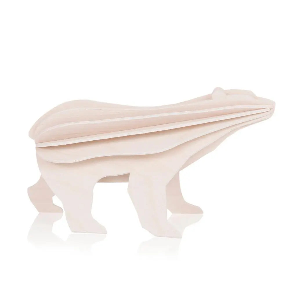 Lovi Polar Bear White (15cm) - 3D Wooden Figure