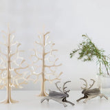 Lovi Natural Wood Reindeer 12cm - 3D Wooden Figure