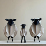 Lovi Sheep Natural Mix (11cm) - 3D Wooden Figure