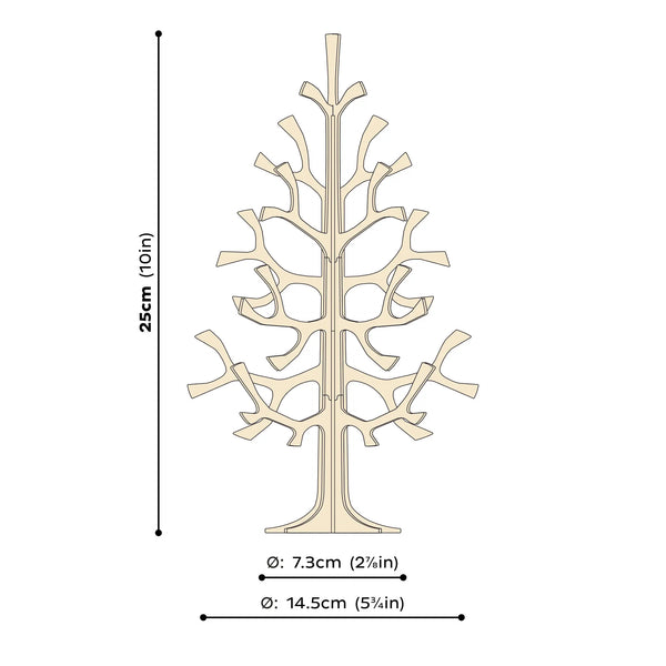 Lovi Spruce Tree 25 cm natural wood - 3D Wooden Figure