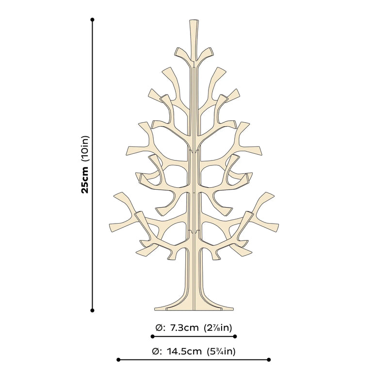 Lovi Spruce Tree 25 cm natural wood - 3D Wooden Figure