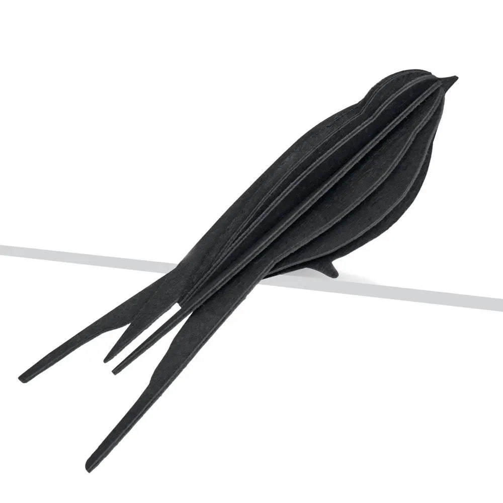 Lovi Swallow 15 cm Black - 3D Wooden Figure