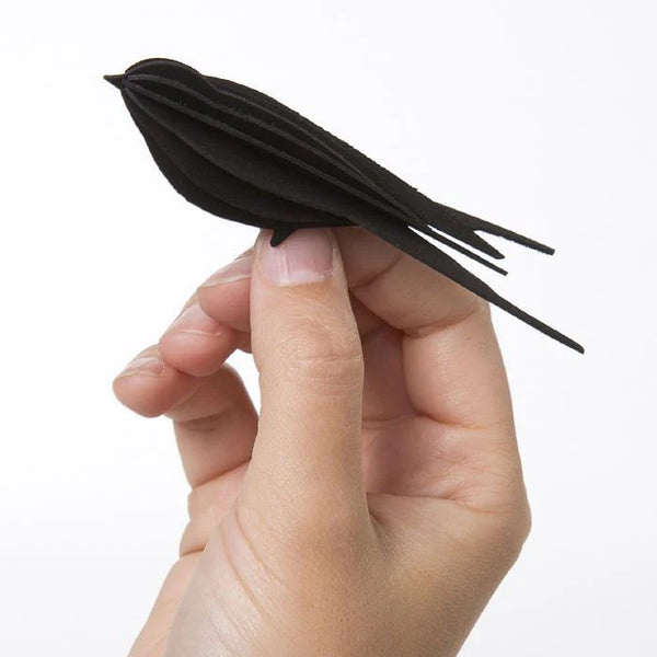 Lovi Swallow 10 cm Black - 3D Wooden Figure