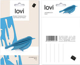Lovi Bird 8cm Blue - 3D Wooden Figure