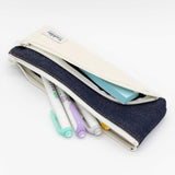 Luddite Two-Tone Flat Pen Case - Sage Green