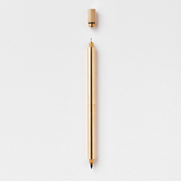 Tom's Studio The Lumos Pro Duo Refillable Multi-Tip Pen Brass