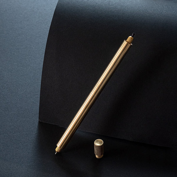 Tom's Studio The Lumos Pro Duo Refillable Multi-Tip Pen Brass