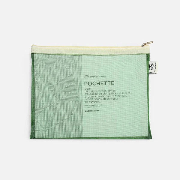 Papier Tigre Mesh Pocket Medium A5+ Green