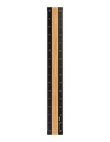 Midori Aluminium Wooden Ruler 15cm Black