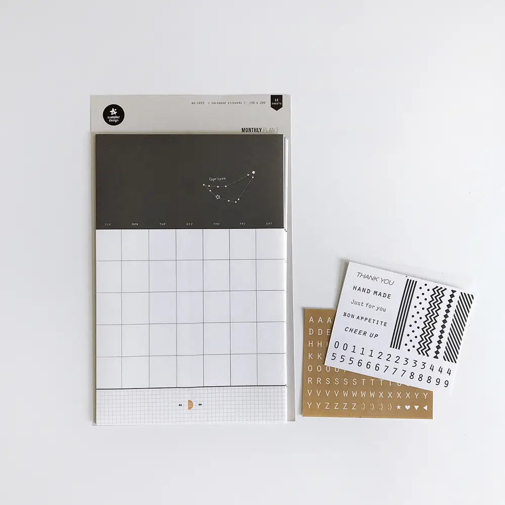 Suatelier Sticky Notes Monthly Plan 3 No 1053