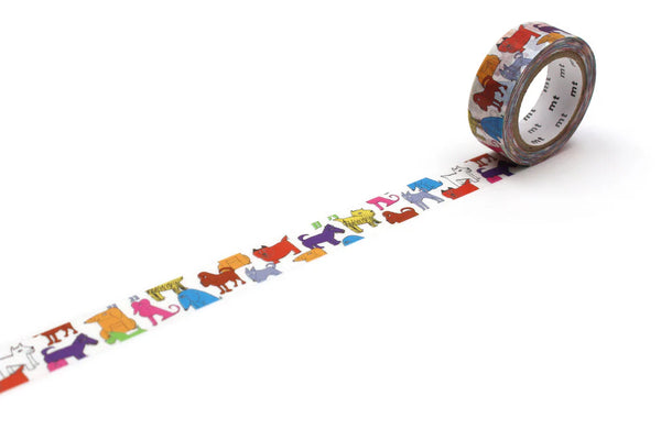 MT x Lisa Larson - Colourful Dog Washi Tape