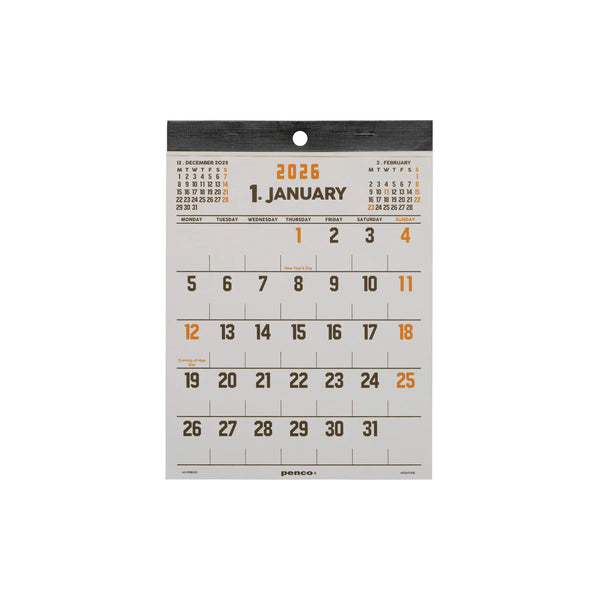 Hightide Penco 2026 A5 Calendar