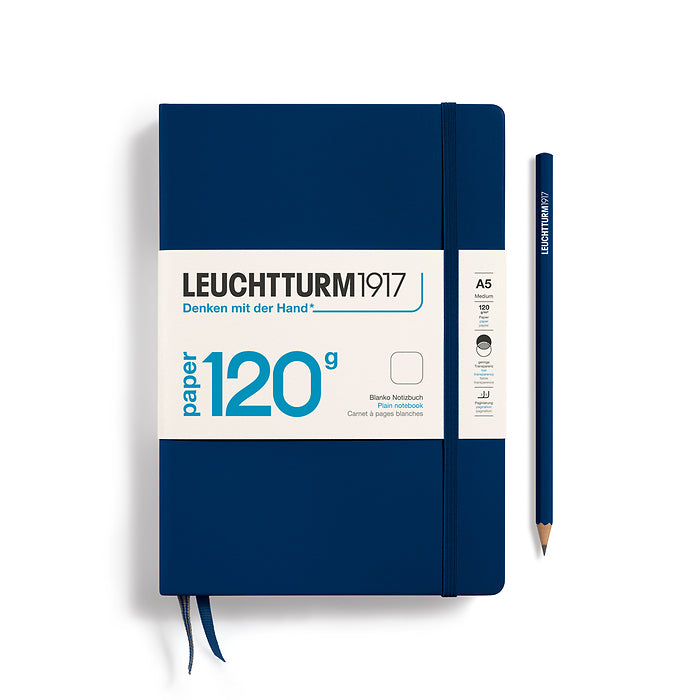 Leuchtturm 1917 A5 Hardcover Notebook 120gsm Plain