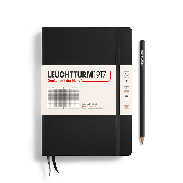 Leuchtturm 1917 A5 Hardcover Notebook Grid Paper