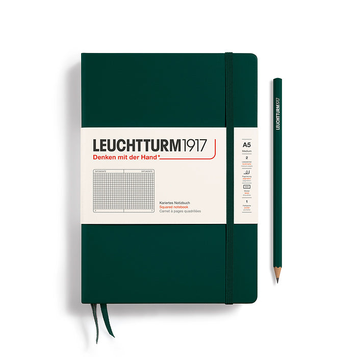 Leuchtturm 1917 A5 Hardcover Notebook Grid Paper