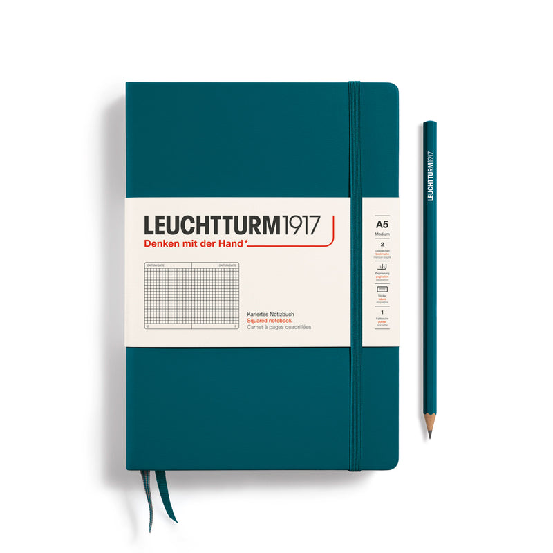 Leuchtturm 1917 A5 Hardcover Notebook Squared Paper