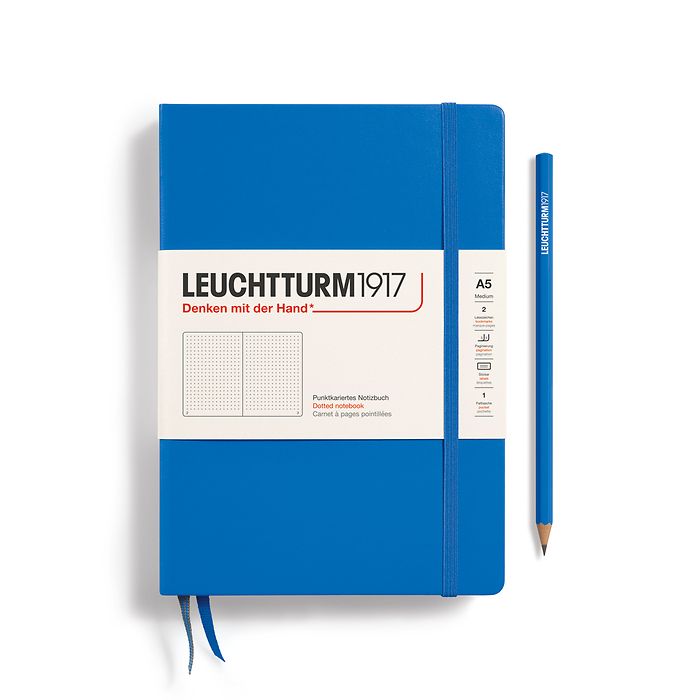 Leuchtturm 1917 A5 Notebook & Drehgriffel Pen Gift Set Sky Blue