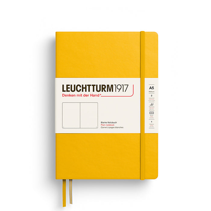 Leuchtturm 1917 A5 Hardcover Notebook Plain Various Colours