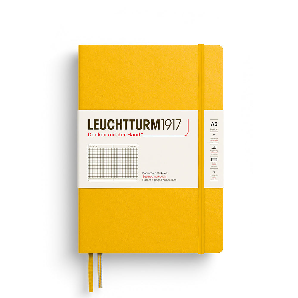 Leuchtturm 1917 A5 Hardcover Notebook Squared Paper, £22.50