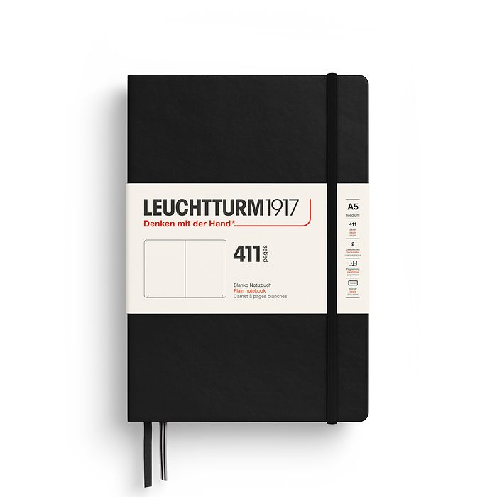 Leuchtturm 1917 A5 411 Page Hardcover Notebook Blank