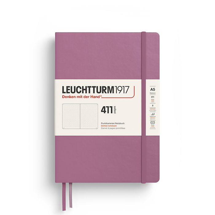 Leuchtturm 1917 A5 411 Page Hardcover Notebook Dot Grid