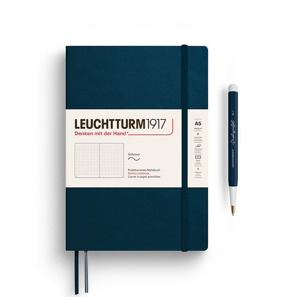 Leuchtturm 1917 A5 Softcover Notebook Dotted Various Colours