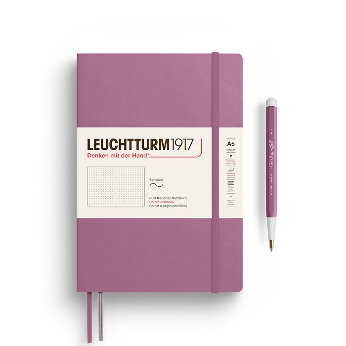 Leuchtturm 1917 A5 Softcover Notebook Dotted Various Colours