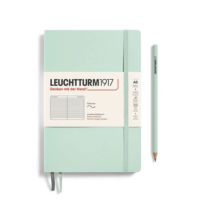 Leuchtturm 1917 A5 Softcover Notebook Lined Various Colours