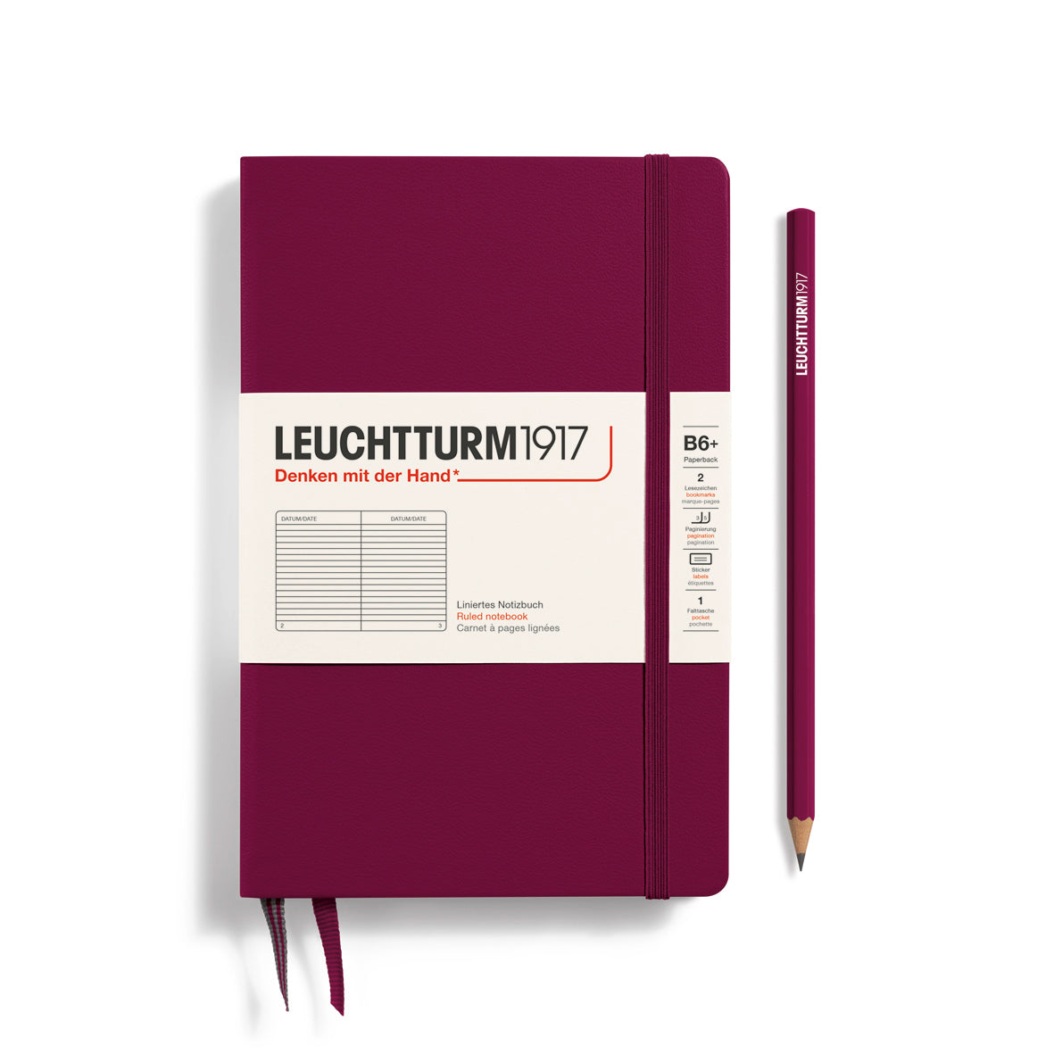 Leuchtturm 1917 Paperback Hardback B6 Ruled Notebook