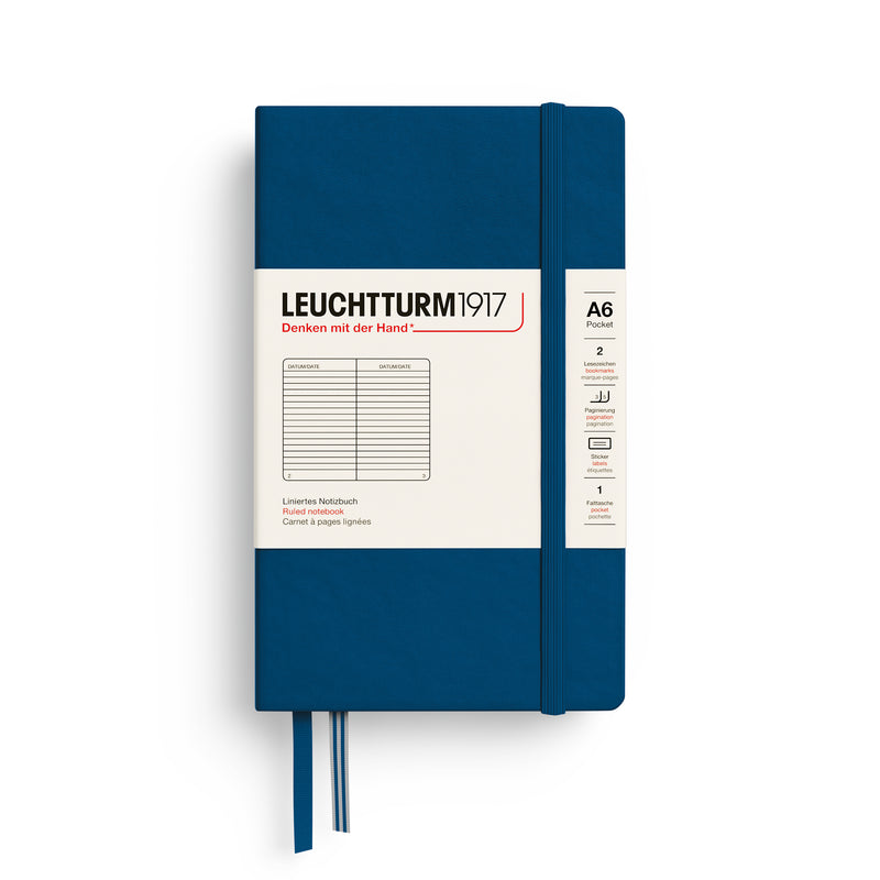 Leuchtturm 1917 A6 Hardcover Notebook Lined, $18.23