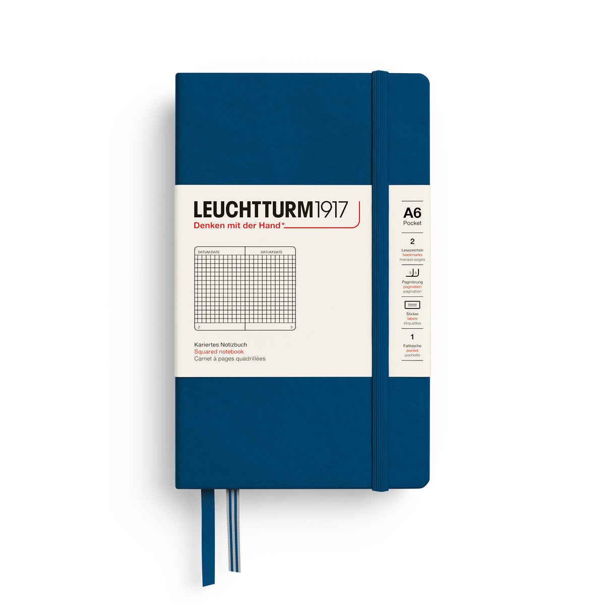 Leuchtturm 1917 A6 Hardcover Notebook Squared