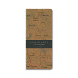 Yamamoto Paper RO-BIKI Topographical Map Notebook - Blank