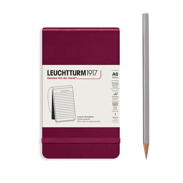 Leuchtturm 1917 A6 Hardcover Notepad Lined