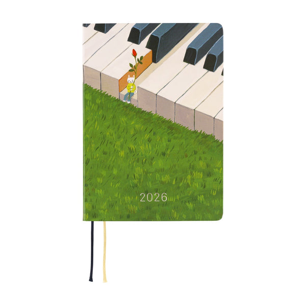 Hobonichi Techo A6 HON 2026 Hiroko Kubota: Waiting on the Chord (January Start)