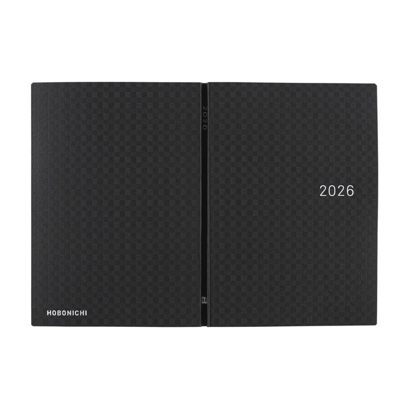 Hobonichi Techo A6 HON 2026 Paper Series: Black Gingham (January Start)