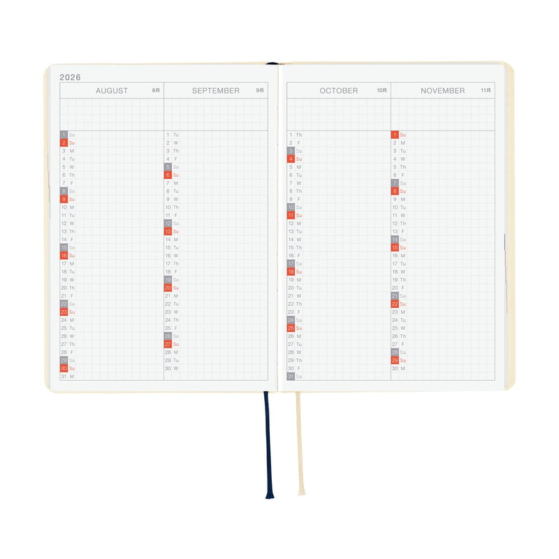 Hobonichi Techo A6 HON 2026 Slash - Ivory (January Start)