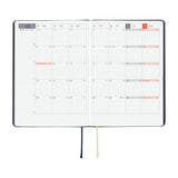 Hobonichi Techo A6 HON 2027 (Japanese) - Slash: Navy (January Start)