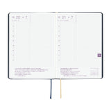 Hobonichi Techo A6 HON 2027 (Japanese) - Slash: Navy (January Start)
