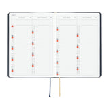 Hobonichi Techo A6 HON 2027 - Slash: Navy (January Start)