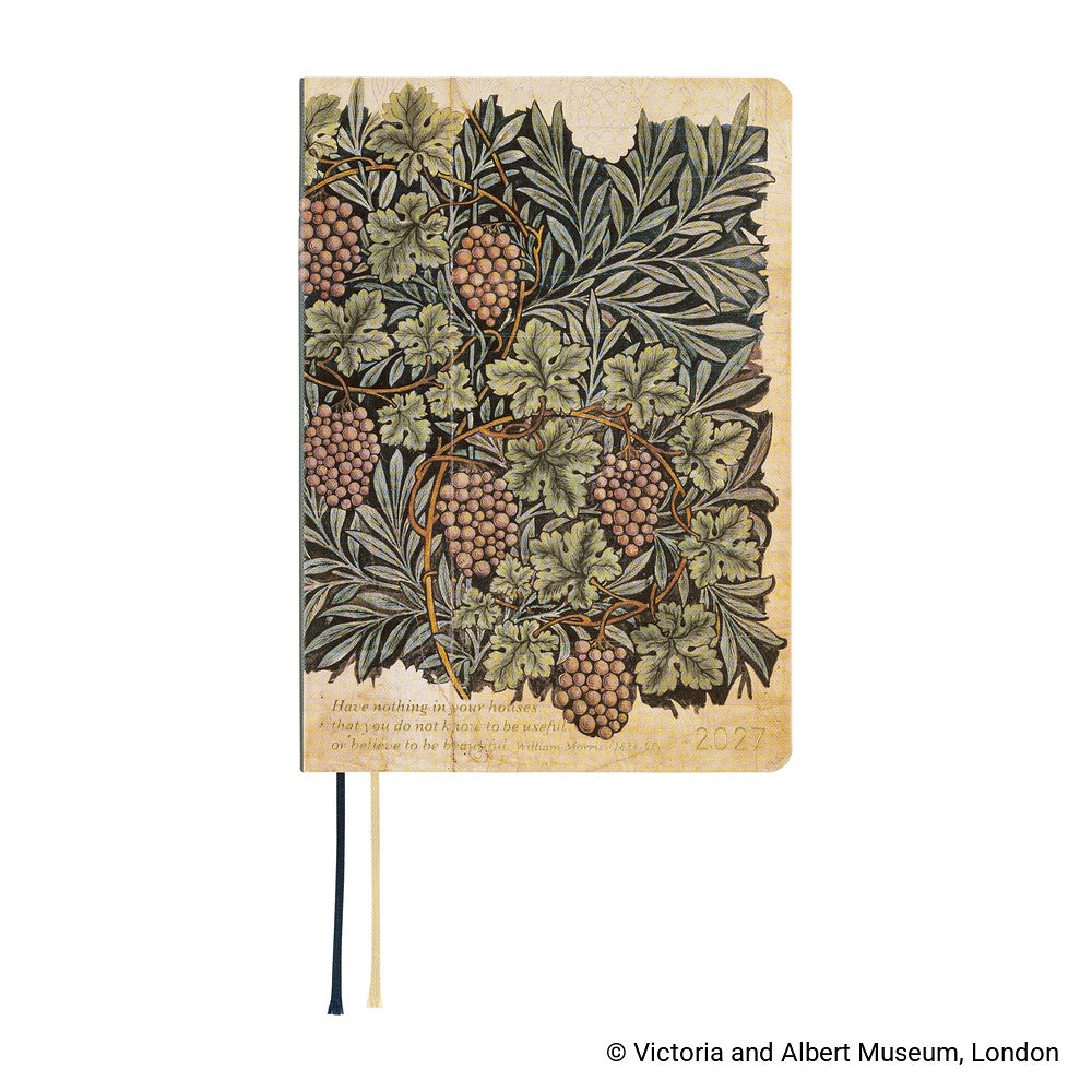 Hobonichi Techo A6 HON 2027 - V&A Series: Vine (January Start)