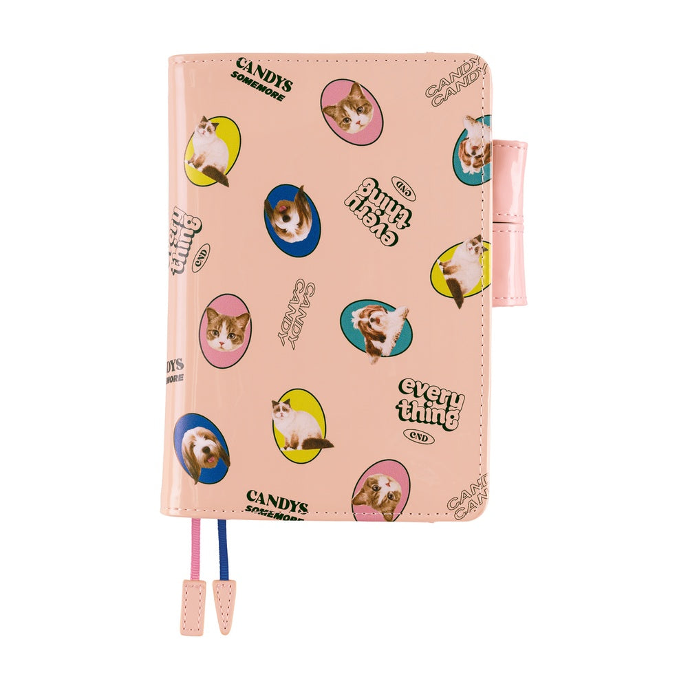 Hobonichi A6 Cover - Candy Stripper: Random Dog & Cat